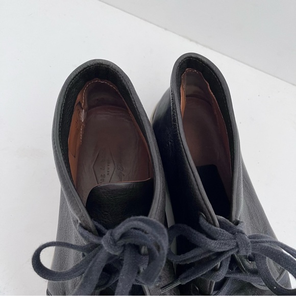 Rag & Bone Men’s 9 Euro 42 Black Leather Kent Sneakers - Picture 2 of 12
